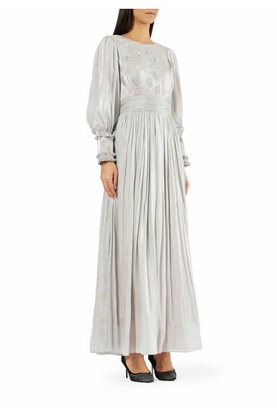 Amri Embroidered Long Dress