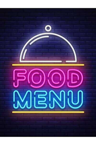 KAMER NEON LED IŞIKLI FAST FOOD MENÜ