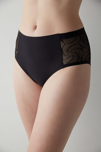 Penti Black Hıghwaist Lace Period Slip Panties