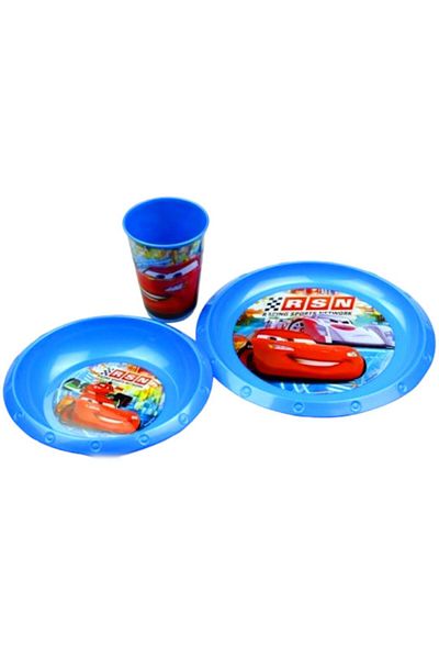 Oyuncak Dükkanı Cars Plastic Cup Plate Bowl Set