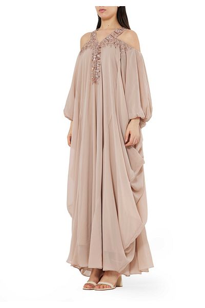 Amri Embroidered Long Jalabiya