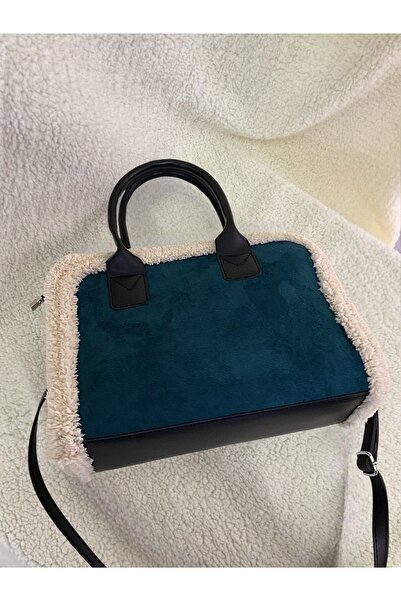 Katusa Petrol Green Nubuck Strap Shoulder Bag