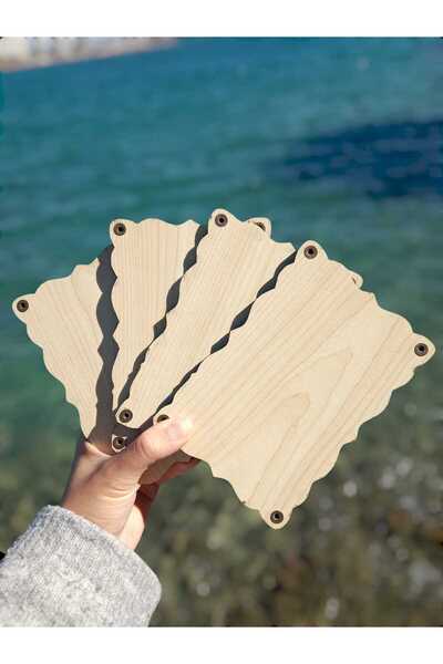 Ahşap Yolculuğu Kelebek Modelli Ahşap Düğün - Nişan Davetiyesi (10 Adet)