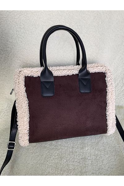 Katusa Τσάντα ώμου σε σκούρο καφέ Nubuck Strap