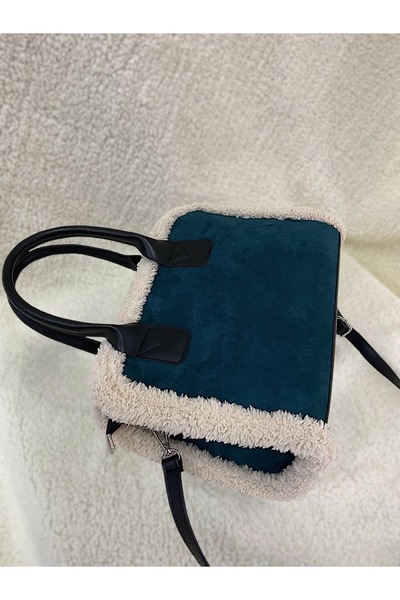 Katusa Petrol Green Nubuck Strap Shoulder Bag