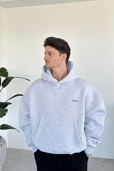 HAFKAGİYİM Суитшърт Research Oversize в сив меланж