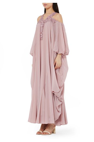 Amri Embroidered Long Jalabiya