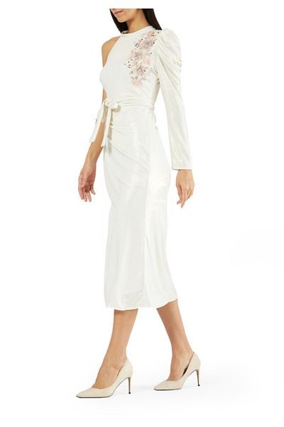 Amri Asymmetrical Bardot Dress