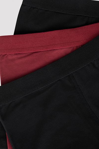 Penti Dreiteiliger Basic-Boxershorts für Herren in Schwarz