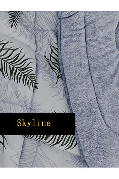 Skyline Double Sided / Double Wellsoft Quilt / + 2 Pillowcases