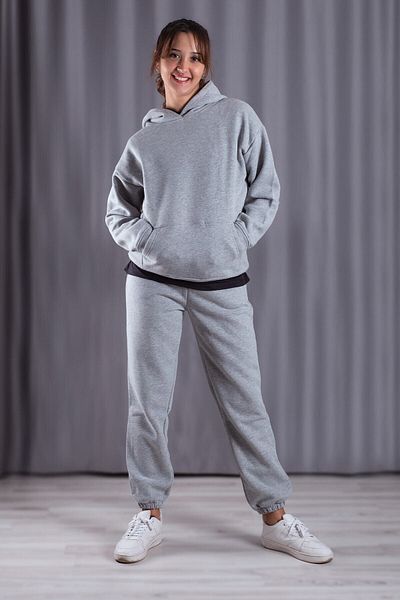 ELSİ Σετ φόρμας 3 Thread Star Winter Unisex Grey printed