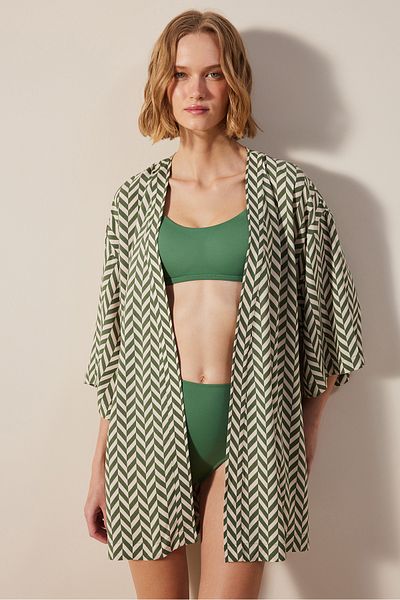 Penti Mehrfarbiger Bambus-Kimono