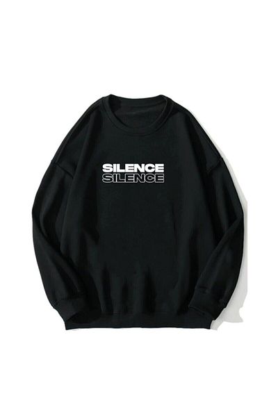 Moda Glo Hanorac oversized Blackjackgiyim Sılence - Guler rotund