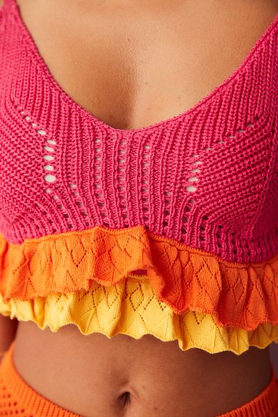 Penti Πολύχρωμο Frida Knitwear Bralet Μπικίνι Μπλούζα
