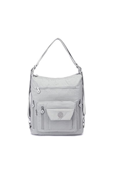 SMART BAGS Geantă de damă atât pe spate, cât și pe umăr 1205 A.gri