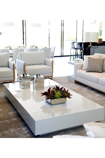 LUXURY VİLLA LUXURY BEYAZ CAMLI ORTA 70X110 YÜKSEKLİK 28CM