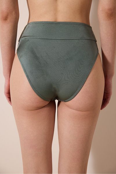 Penti Estela Vintage Mesh-Bikinihose mit hoher Taille – mehrfarbig