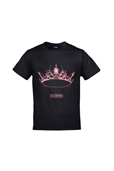 Orijin Tekstil Album grupe Blackpink, štampana unisex crna majica