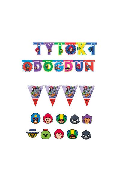 Mini Parti MINI PARTY STORE ΣΕΤ ΓΕΝΕΘΛΙΩΝ BRAWL STARS