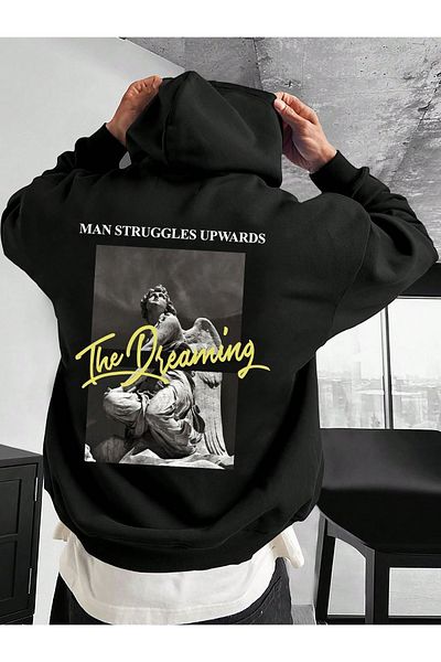 Moda Glo Unisex The Dreaming Γραπτό Φούτερ