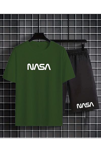 SILATU Nasa Printed T-Shirt and Shorts Set