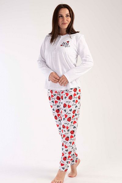 VİENETTA Women's Plus Size Long Sleeve Pajama Set, 303292