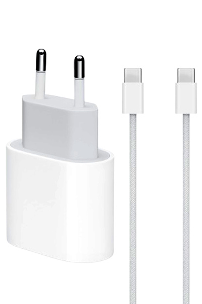 WANNA PROTECT 35W Type-c to USB-c Kablo Iphone 15 Iphone 16- Serisi Uyumlu Hızlı Şarj Aleti Adaptör Kablo Set