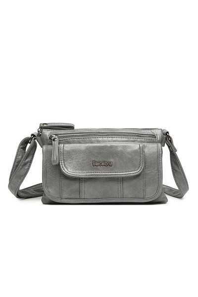 BARCELONA 21K Washed Leather Messenger Bag with Strap 21-K Barcelona 1842-2