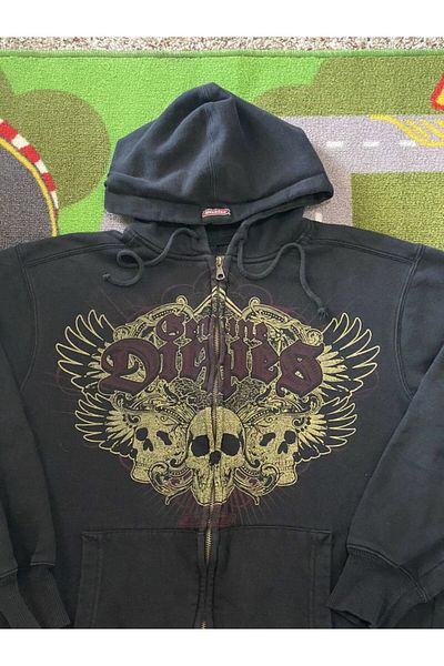 Köstebek Gennine Dicries Skulls Hooded Sweatshirt