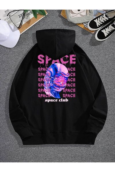 Moda Glo Γραπτό φούτερ Unisex Space