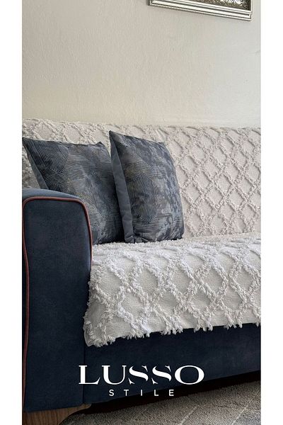 lusso stile Husa de scaun Siena gri - 180x240