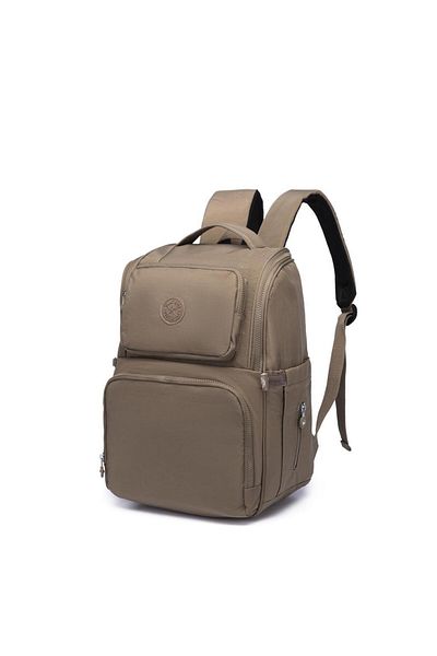 SMART BAGS حقيبة ظهر للأم والطفل من القماش المجعد موديل 3000