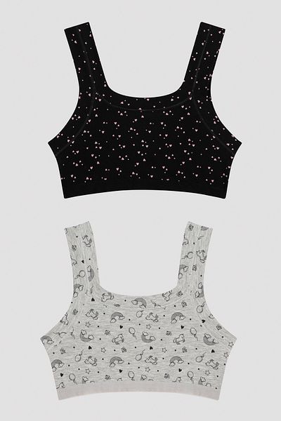 Penti Girl's Unicorn Patterned 2-Piece Sports Top
