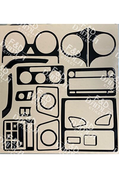 FD Damla Etiket Vokswagen Caddy 2004-2009 - أسود لامع، توربيدو، وحدة تحكم وتف...