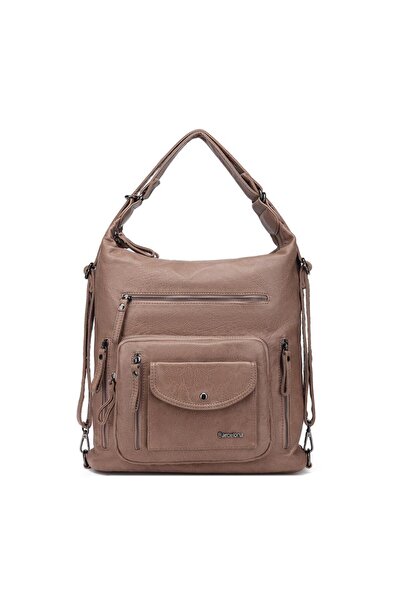 BARCELONA 21K حقيبة نسائية من الجلد المغسول على الظهر والكتف 21-ك برشلونة 1580-2