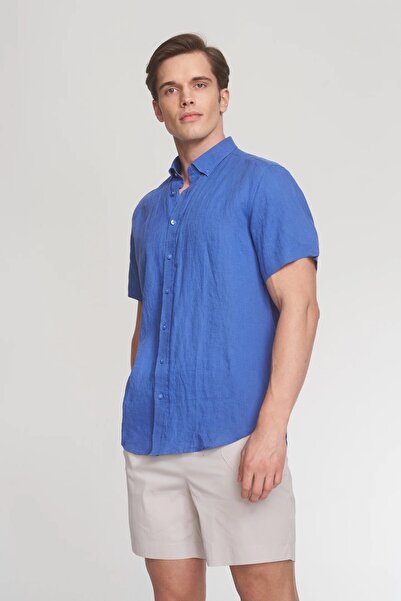 Giotelli Πουκάμισο Gio Sleeve Linen Shirt GM23SW21031
