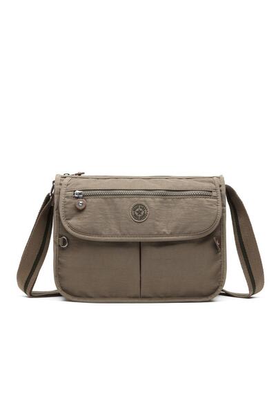 SMART BAGS حقيبة ساعي البريد النسائية قماش مجعد 3164