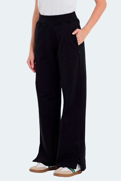 Slazenger بنطال رياضي نسائي أسود نباتي