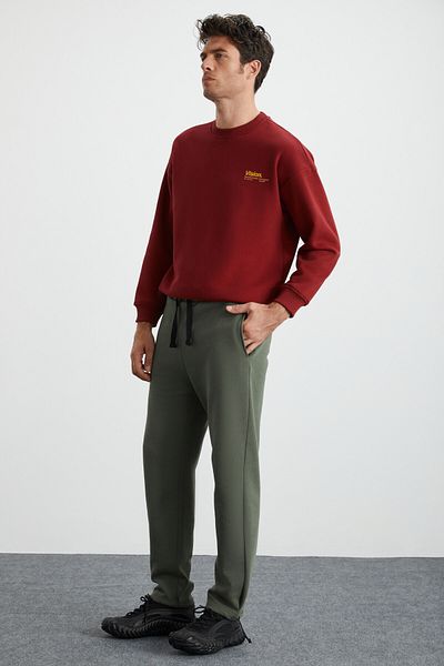 GRIMELANGE Khakifarbene Herren-Jogginghose – weich, bequem, elastisch