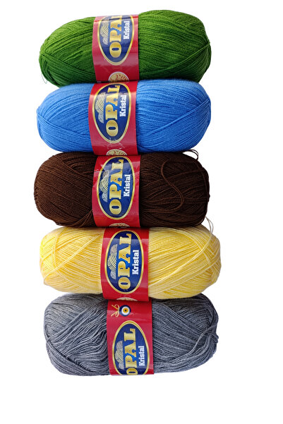 Kent Pazarı خيط من الألياف بطول 475 متر - مجموعة متعددة الألوان مكونة من 5 قطع