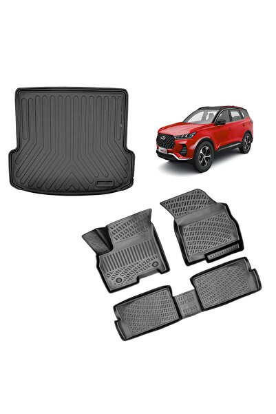 Rizline Chery Tiggo 7 Pro 2023 Araca Özel Üretim 3d Havuzlu Paspas Ve Bagaj Havuzu