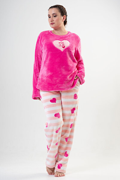 VİENETTA Kadın Welsoft Büyük Beden Uzun Kol Pijama Takım
, 202117