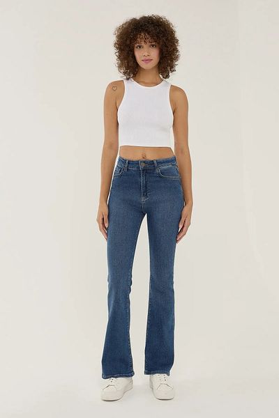 Hiccup Pantaloni din denim evazați cu talie normală