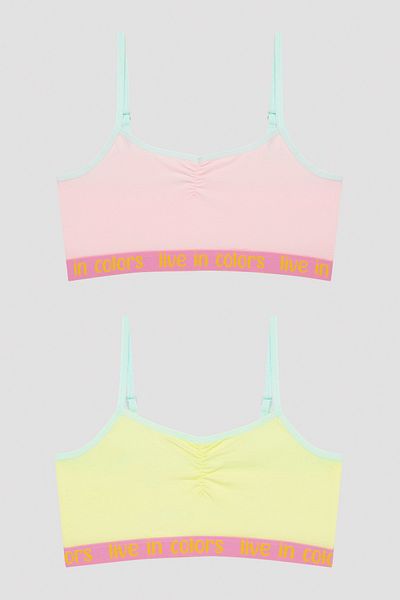 Penti Girl's Live In Colorful 2in1 Crop Top