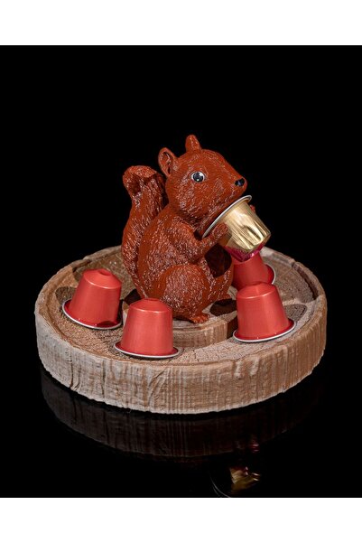 CESTOPİENO Поставка за органайзер с кафява катеричка - Органайзер с фигурка