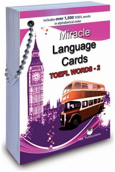 MK Publications Toefl Words - 2 - Chain Word Card - Ielts - Yds Kpds Preparation for Exams