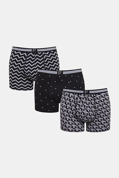 Penti Dots Patterned Multi-Colored Triple Boxer