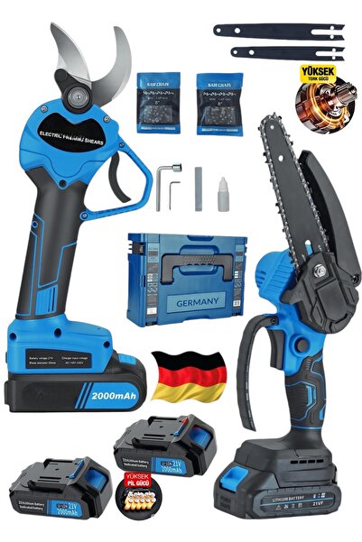 DYNAMİC MAX İtaly 985vx 20ahx Çift Akülü Çelik Şanzıman Şarjlı Dal Budama Bağ...
