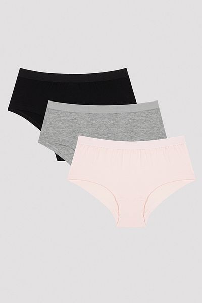 Penti Chiloți pentru fete Dark Basic, pachet de 3