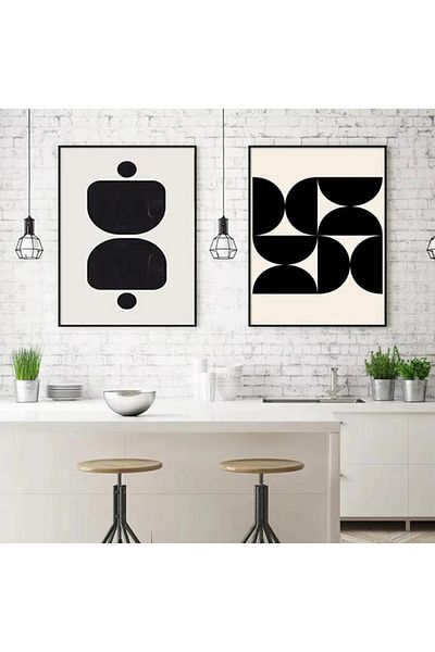 Linacci Set de masă circulară modernă din sticlă gri cu două rame metalice negre